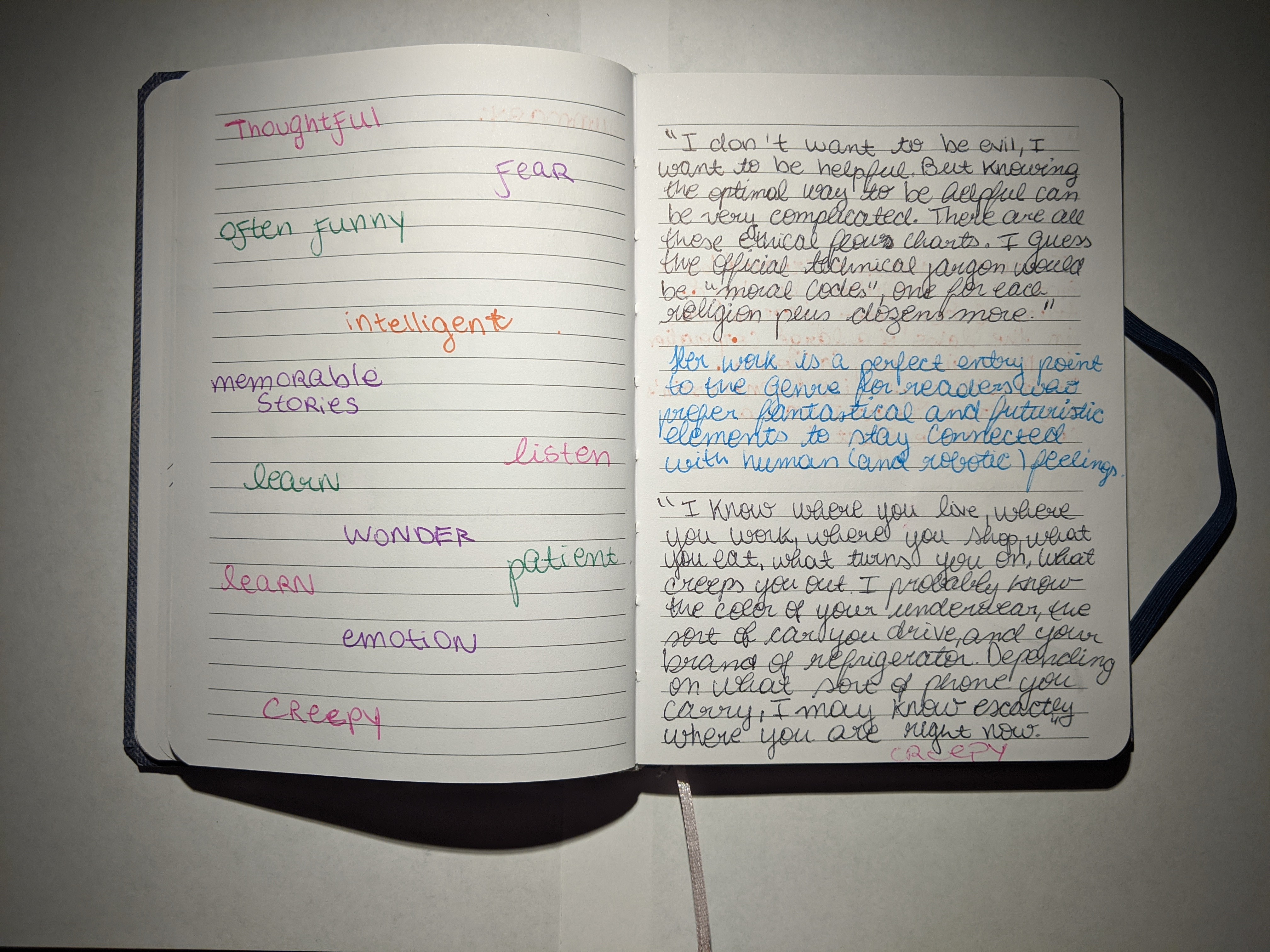 LIT 2000 Commonplace Book - USF - Fall 2018 - Pages 41-42