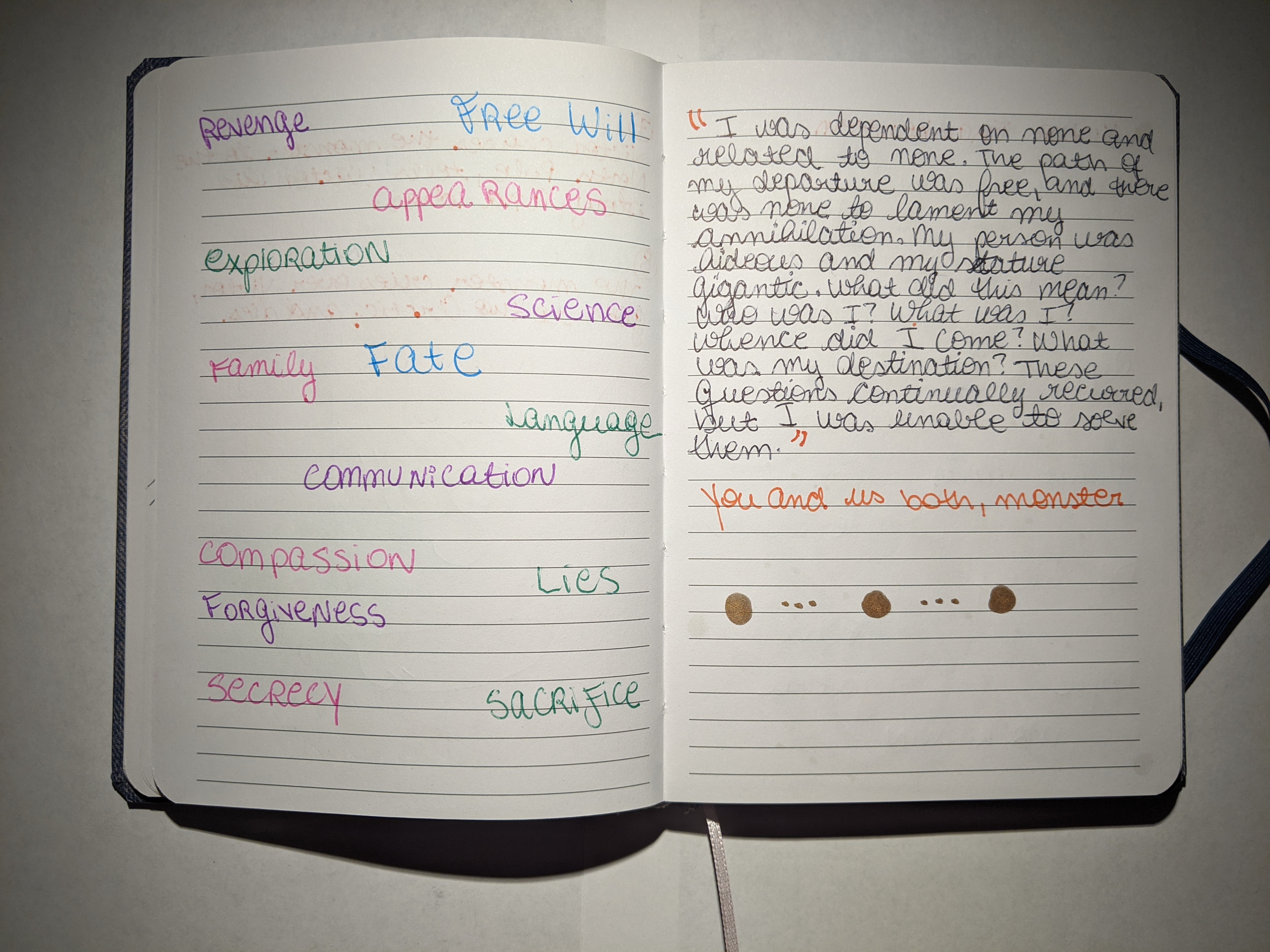 LIT 2000 Commonplace Book - USF - Fall 2018 - Pages 49-50